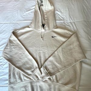 Nike cream hoodie size Medium